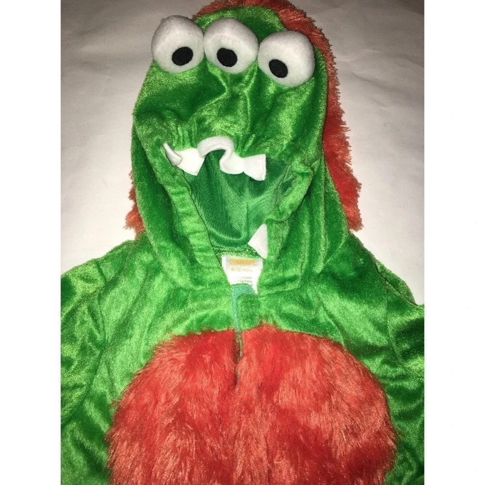 Gymboree 3‎ Eyed Green Monster Costume Size 6-12 Months